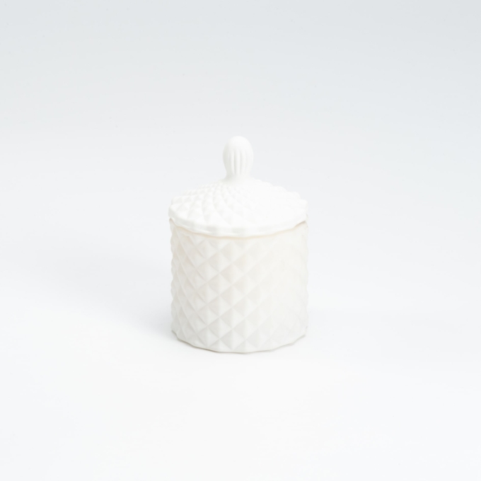 Lumanare parfumata mini diamond white matt (3) min